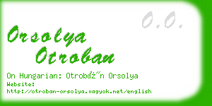 orsolya otroban business card